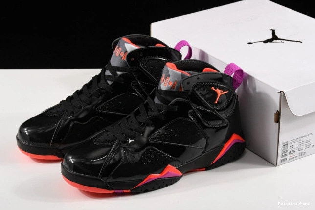 MaikeSneakers Jordan 7 Black Patent Retro Air 313358-006 0805
